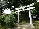 妙見神社と土塁