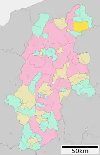 山ノ内町位置図