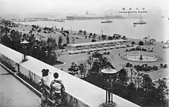開園当初の山下公園(1930年頃)