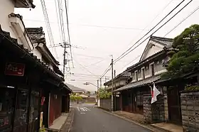 八女市黒木地区の街並み