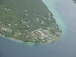 東からの空撮