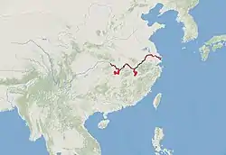 ヨウスコウカワイルカとスナメリの分布図