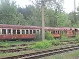 廃車後放置されているDR1P形（ウクライナ鉄道）