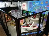 ミュージアムの2階から1階を眺める