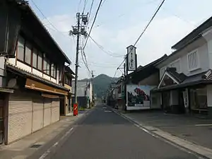 八百津本町の町並み