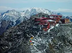 大喰岳から望む槍ヶ岳山頂