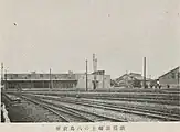 新湊駅から八島倉庫に接続していた専用線