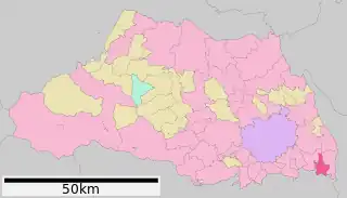 八潮市位置図