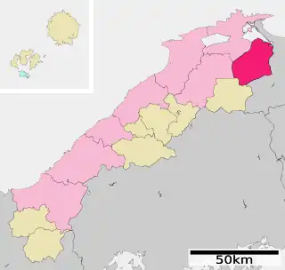 安来市位置図