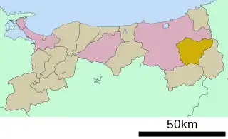 八頭町位置図
