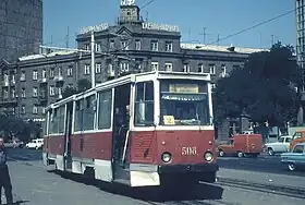 エレバン市電の主力車両・KTM-5