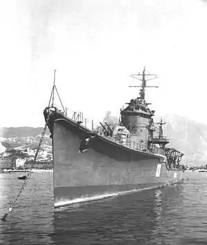 戦後の宵月。1945年10月、呉にて米軍撮影。