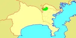 横浜市青葉区位置図