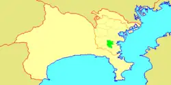 横浜市港南区位置図