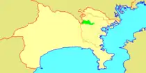 横浜市緑区位置図