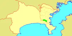 横浜市栄区位置図