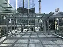 みなとみらい歩道橋との接続部（2020年1月22日）