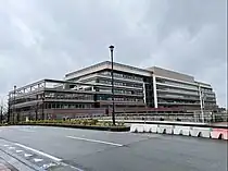 南西側からの外観（竣工前の2023年3月撮影）