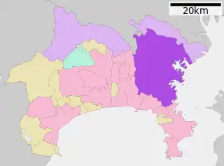 横浜市位置図