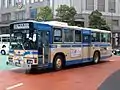 過去の車両：旧塗装の一般路線車両（日野・ブルーリボン）