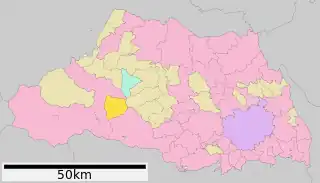横瀬町位置図