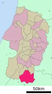 米沢市位置図
