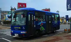 市街地循環バス(右回り)の車両