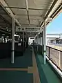 養老鉄道の桑名駅ホーム上(2020年8月)