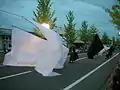 YOSAKOIチーム旗の乱舞