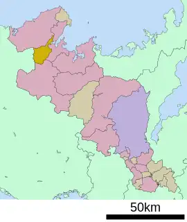 与謝野町位置図