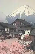 「富士拾景 船津」 1928年(昭和3年)