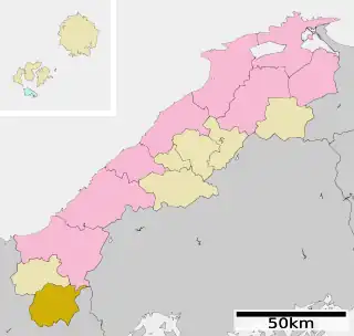 吉賀町位置図