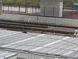 手前の線路から下り線、旧上り線、新上り線
