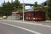 与島パーキングエリアバス停