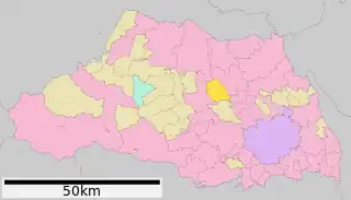 吉見町位置図