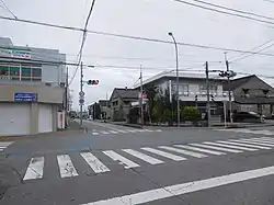 南宇都宮駅前画像右側が一丁目、左側が二丁目