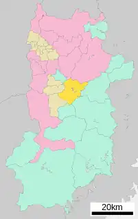 吉野町位置図