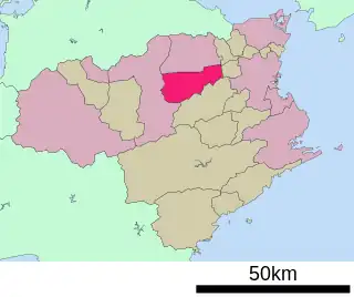吉野川市位置図