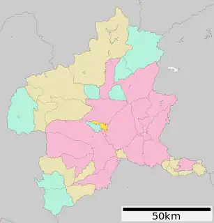 吉岡町位置図