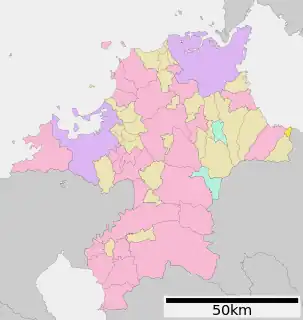 吉富町位置図