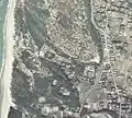 吉利駅上空の航空写真。右の方に見えるのが吉利駅である。