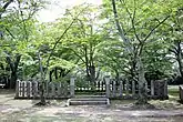 吉崎御坊本堂跡の石碑