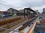 上り（宇都宮駅東口方面）ホーム（2022年8月）