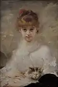 Jeune fille avec un chat