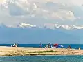 イシク・クル湖から