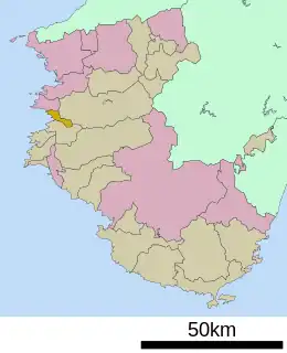 湯浅町位置図