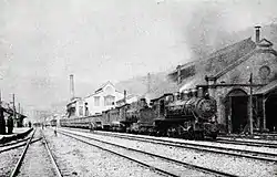 大正時代（1918年）の駅構内