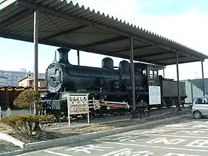保存されている雄別鉄道8722号釧路市、釧路製作所