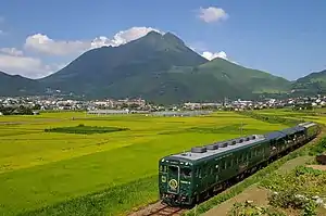 由布岳と久大本線