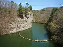 湯川ダム湖